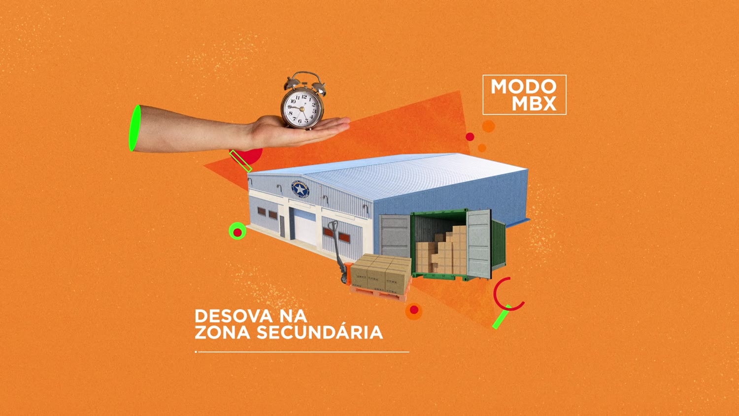 Armazém recortado com a legenda desova na zona secundária